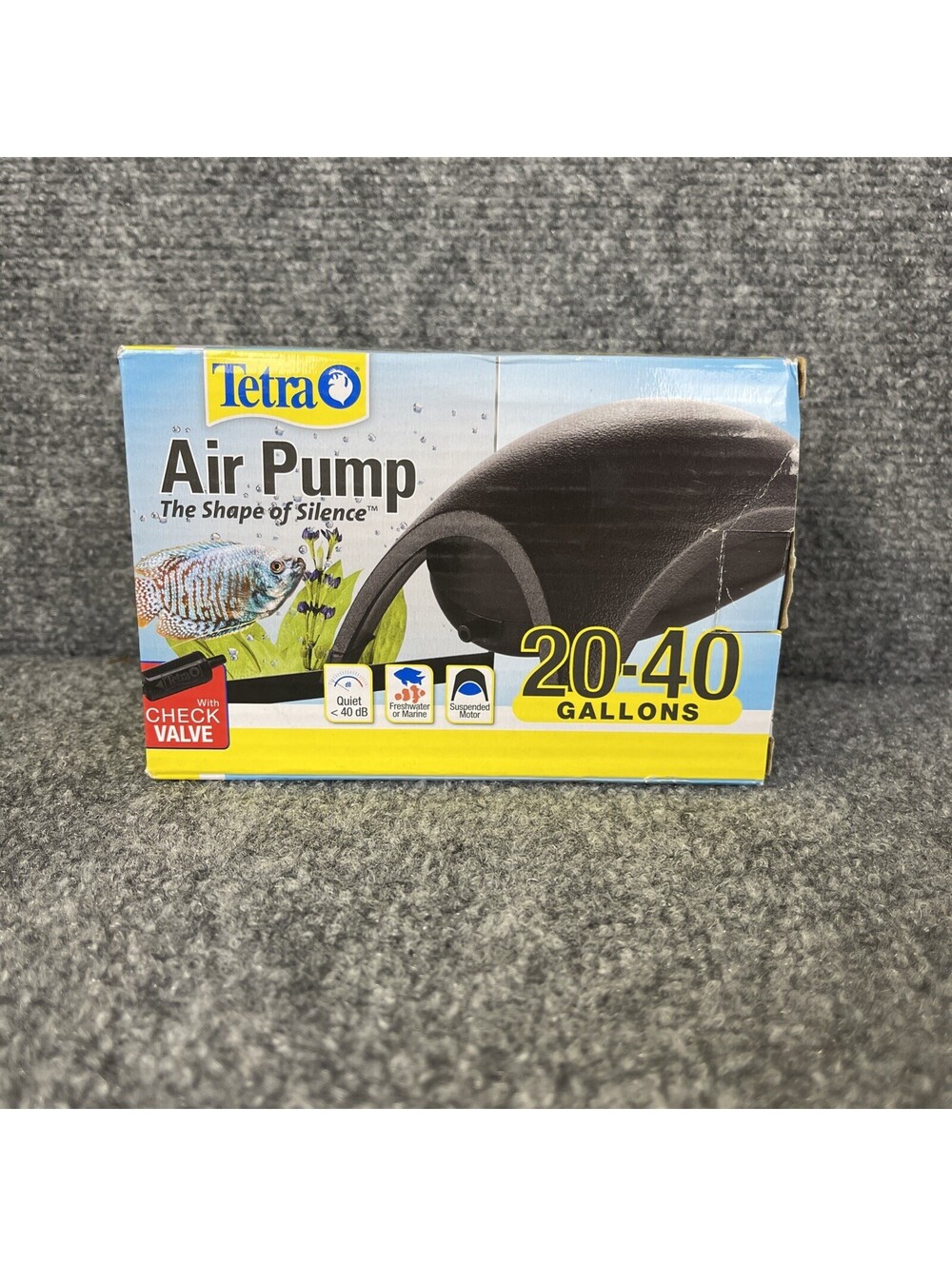 Tetra Air Pump Quiet 20 To 40 Gallon Tank New